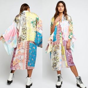 Price is firm Free People Patched With Love Kimono NWT SIZE M/L